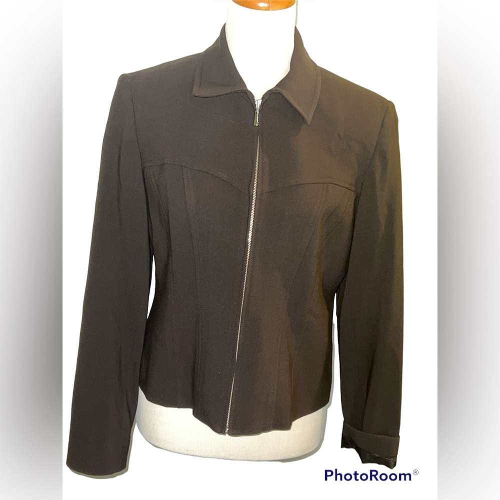 Louben brown wool jacket size 8